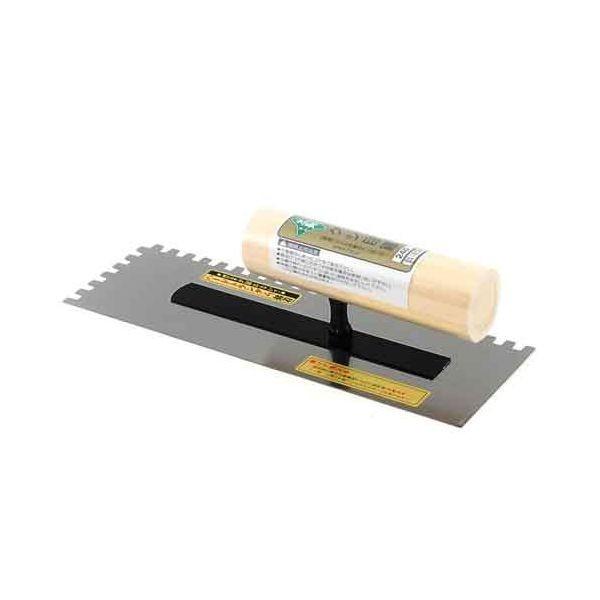 4977292160308 本焼クシメ鏝 ６ｍｍ目０．５ 緑長 金長 本焼クシメコテ 藤原産業 KANECHO 櫛目