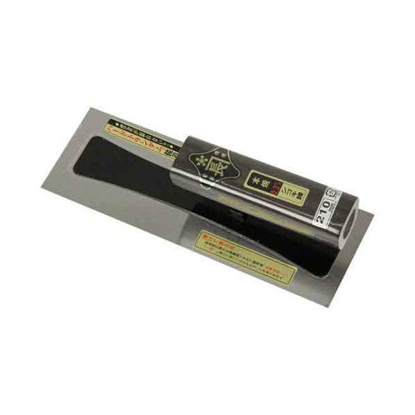 4977292160674 シゴキ鏝本焼０．３黒塗角柄 金長 藤原産業 KANECHO 左官用品 作業工具 大工道具 こて