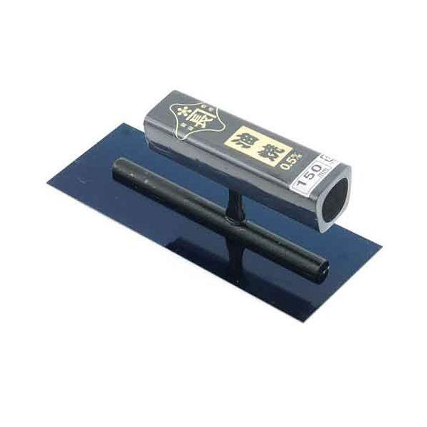 【予約受付中】【4月中旬頃入荷予定】4977292160865 角鏝 油焼 ０．５黒塗角柄 リベットレス 金長 藤原産業 KANECHO 角コテ