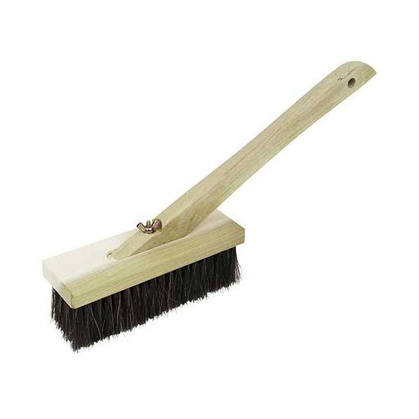 4977292161428 左官ブラシ横綱 柄付 金長 本馬毛 1チョウ エツキ 1丁柄付 1チヨウ 緑長 藤原産業