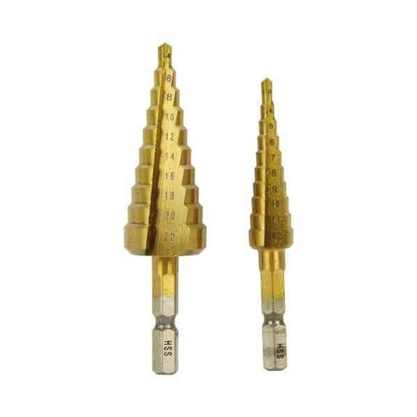 4977292308762 ステップドリル２本組 ESD-1 E-Value 藤原産業 鉄工用 六角軸 作業工具 先端工具