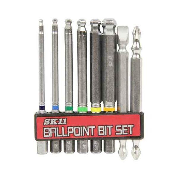 4977292314237 六角ボールＰビットセット SK11 BS-21N 8ホンクミ 藤原産業 ドライバービット