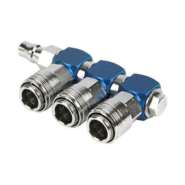 4977292450683 ３連分岐ソケットロータリー S-UO3 SK11 藤原産業 常圧汎用タイプ S-U03 作業工具