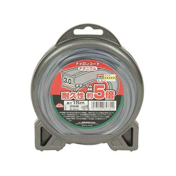 4977292657624 チタニウムナイロンコード□型 セフティー3 藤原産業 セフティ-3 四角型 15m