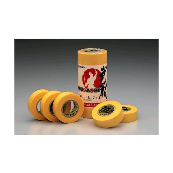 カモ井 MUSASHIJAN18 和紙マスキングテープ 武蔵 １８ｍｍ幅 ７巻入
