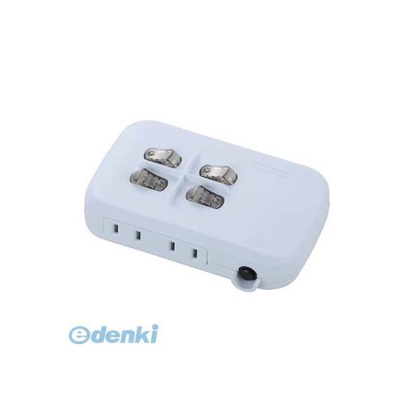 オーム電機 HS-A1759W ブレーカー・個別スイッチ付 節電タップ 4個口 HSA1759W HS-A1759W OHM