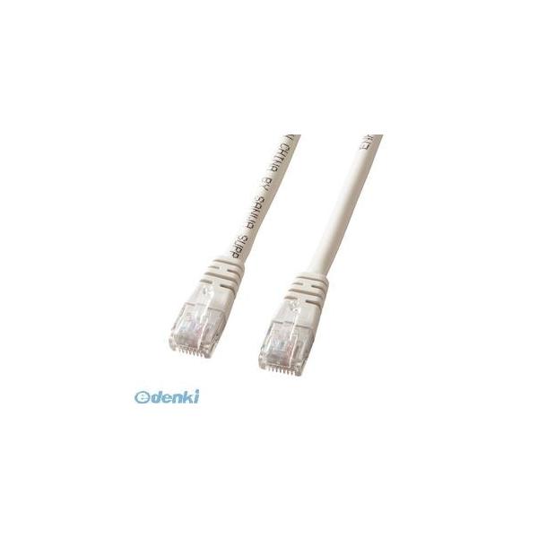 サンワサプライ KB-T5T-10N エンハンスドカテゴリ5単線LANケーブル KBT5T10N 10m ライトグレー