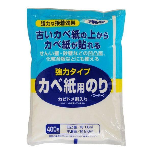 他サイト： 直送 代引不可・他メーカー同梱不可 アサヒペン 4970925156655 アサヒペン 強力タイプカベ紙用のり ４００Ｇ ７７３ Aの商品画像