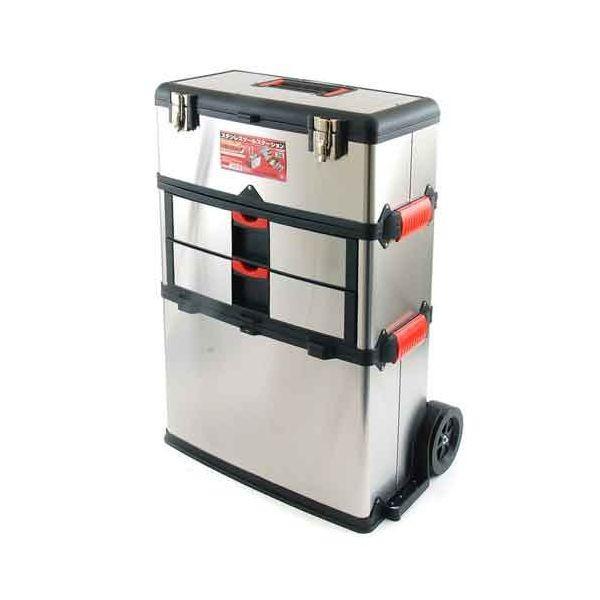 4977292834148 ステンレスツールステーション F-TS003 SK11 藤原産業 3段 ステンレス製ツールステーション