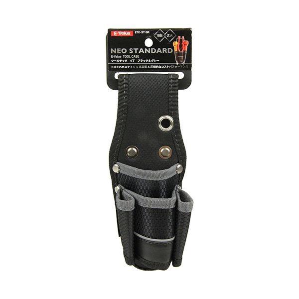 4977292148917 ツールサック ４丁 グレー ETK-3T GR E-Value 藤原産業 ツールサック4丁グレー