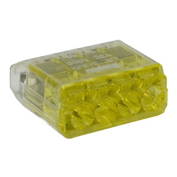 JAPPY ジャッピー QLX4-JP-YCL 50個 差込形コネクタ クイックロック 差込形電線コネクタ 黄透明