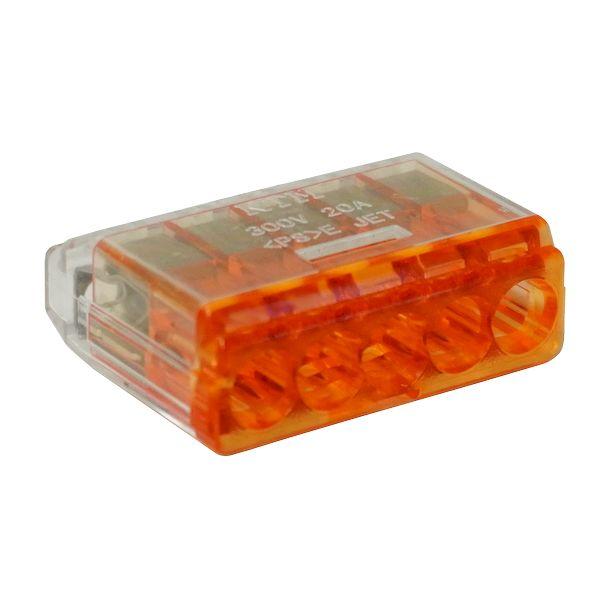 JAPPY ジャッピー QLX5-JP-OCL 50個 差込形コネクタ 差込形電線コネクタ クイックロック 橙透明