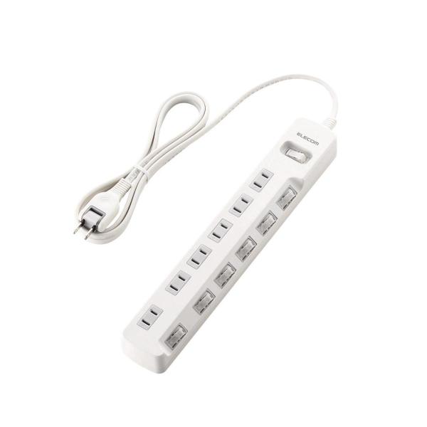 エレコム（ELECOM） ［T-E7A-2620WH］ 一括＆個別スイッチ付 省エネタップ TE7A2620WH