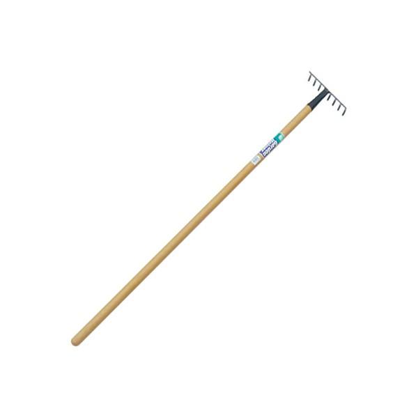 石黒金属 LM-2W 木柄 レディスチールレーキ8本爪 LM2W