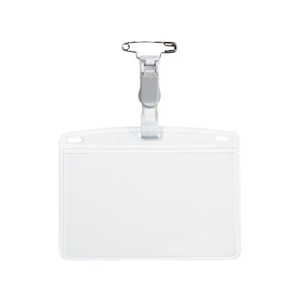 オープン工業 NT-8-GY タッグ名札 プラクリ ＰＥＴハード １０枚 NT8GY ハードヨコ名刺 名刺サイズ