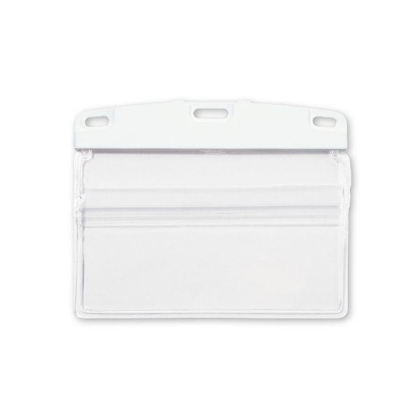 オープン工業 NX-124-WH 名札用ケース ソフトタイプ ヨコ名刺 補強付 １０枚入 NX124WH 名札ケース N-124-WH