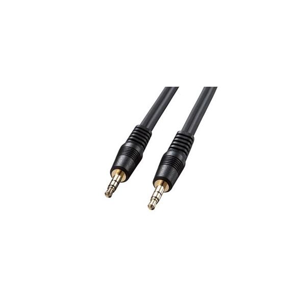 サンワサプライ KM-A2-10K2 オーディオケーブル KMA210K2 ブラック 1m SANWA SUPPLY 約1m