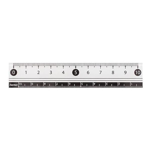 他サイト： レイメイ藤井  APJ128W 見やすい白黒定規 １０ＣＭ 白 10センチ 直定規 白黒定規10CM RF Raymayの商品画像