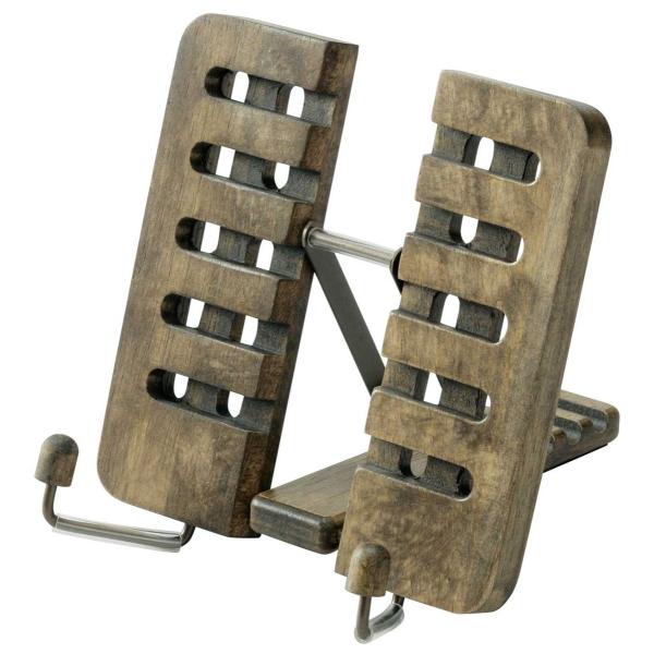 レイメイ藤井 BM12 アンティークブックスタンド（S） raymay フラットに折りたためて便利 テレワークに 木製書見台