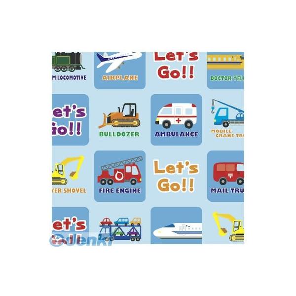 ササガワ（タカ印） ［49-1308］ 包装紙　はたらくのりもの　半才判 491308