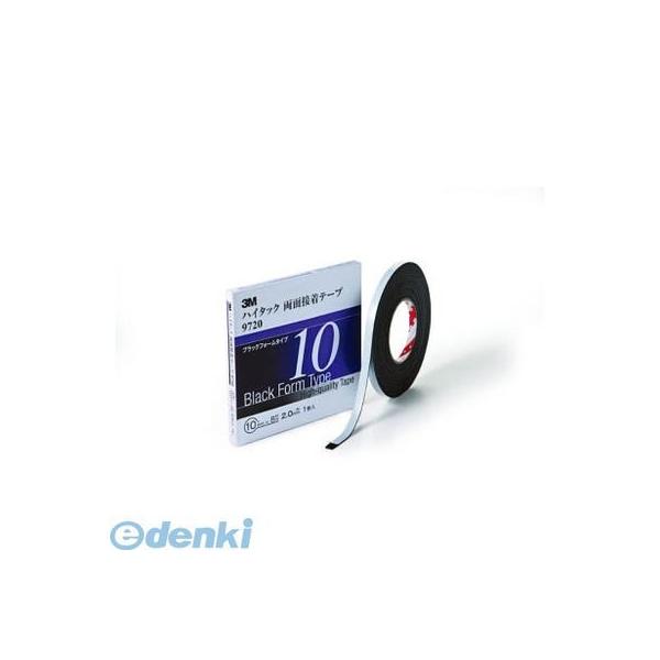 ３Ｍ 972010AAD ハイタック両面接着テープ 9720 10mmX8m 黒 1巻入り スリーエム ブラックフォームタイプ