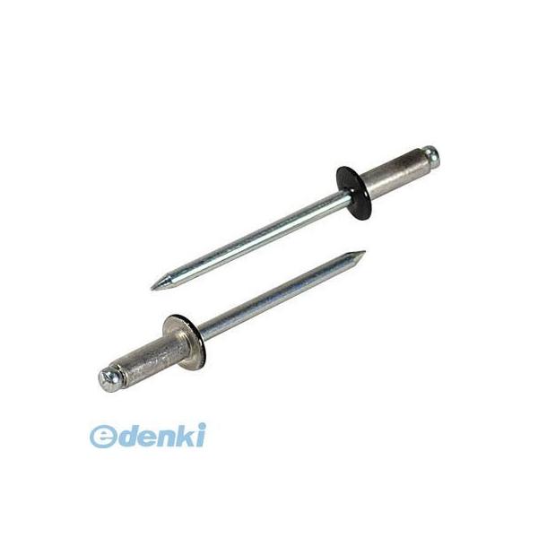 ロブテックス CNSA42BEB カラーブラインドリベット４－２アルミ／スチール ３００本入 リベット長６．５ＭＭ ブラック エビ