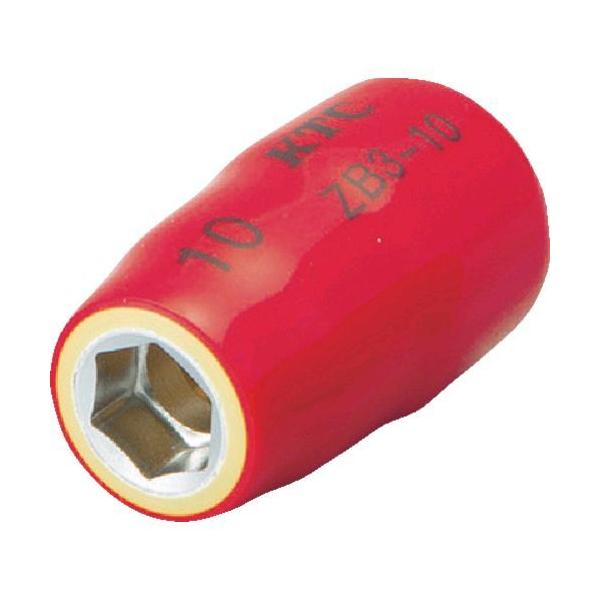 京都機械工具（株） ［ZB310］ 絶縁工具 9．5sq．ソケット 10mm