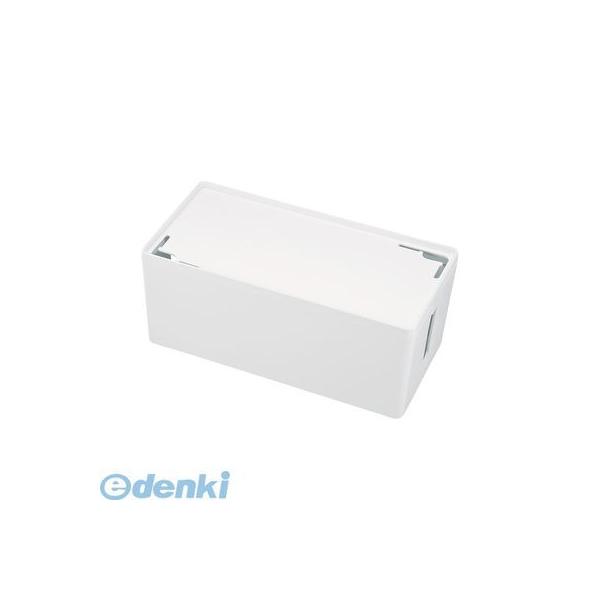 サンワサプライ ［CB-BOXP2WN2］ ケーブル＆タップ収納ボックス Mサイズ ホワイト CBBOXP2WN2 配線