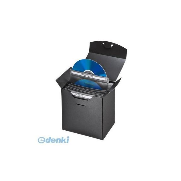 サンワサプライ FCD-FBDBX25BK 収納ケース付き・ブルーレイディスク対応不織布ケース【25枚入り・ブラック】 FCDFBDBX25BK