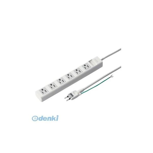サンワサプライ TAP-N3625N 電源タップ 3P・6個口 2．5m TAPN3625N OAタップ 延長コード SANWA