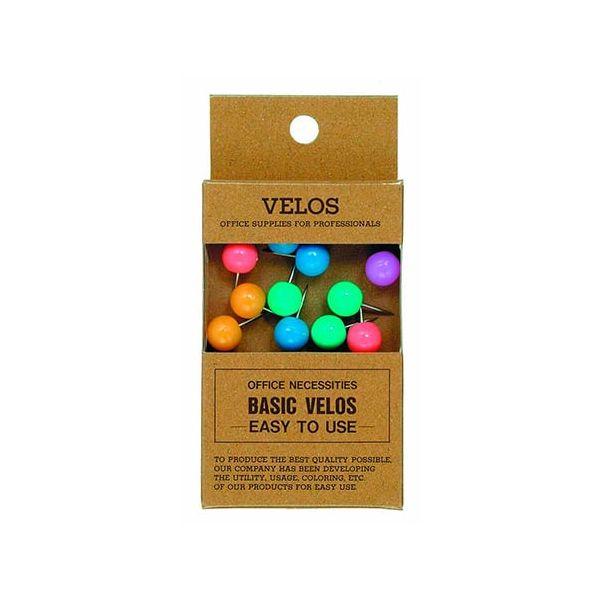 ベロス DF-118P マップ画鋲　パステル　１５本 DF118P