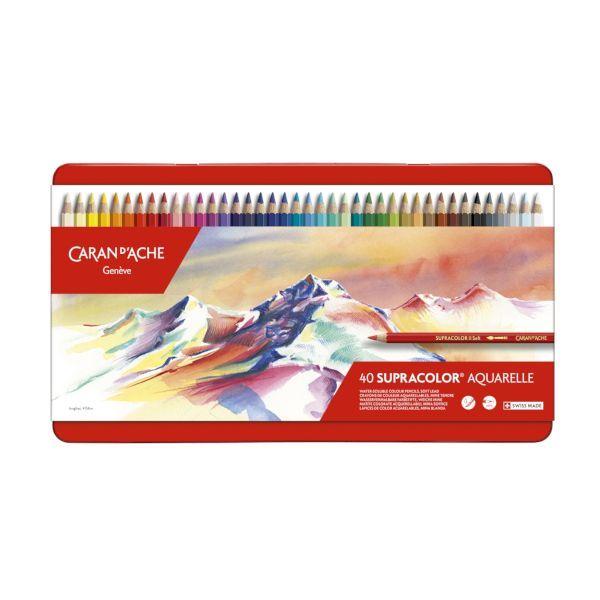 ホルベイン画材  618245 CDA3888−340スプラカラ−40色 カランダッシュ スプラカラーソフト 水彩色鉛筆