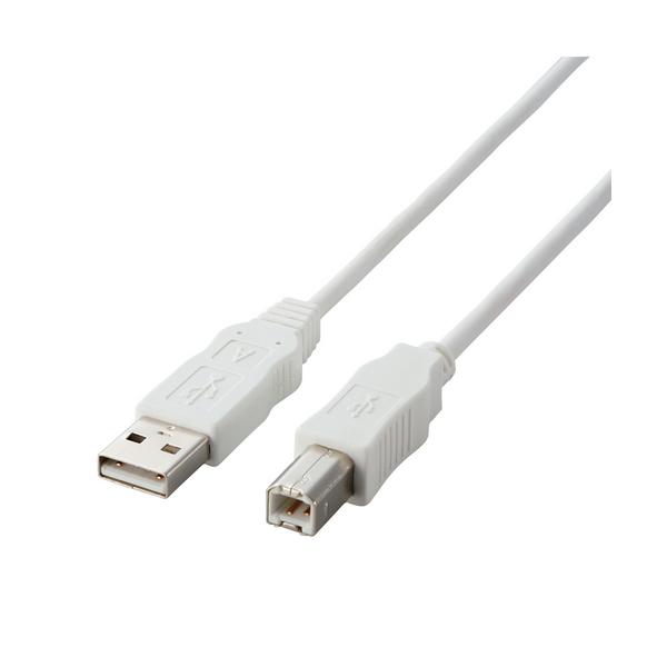 ELECOM エレコム USB2-ECO10WH エコUSBケーブル A-B・1m USB2ECO10WH