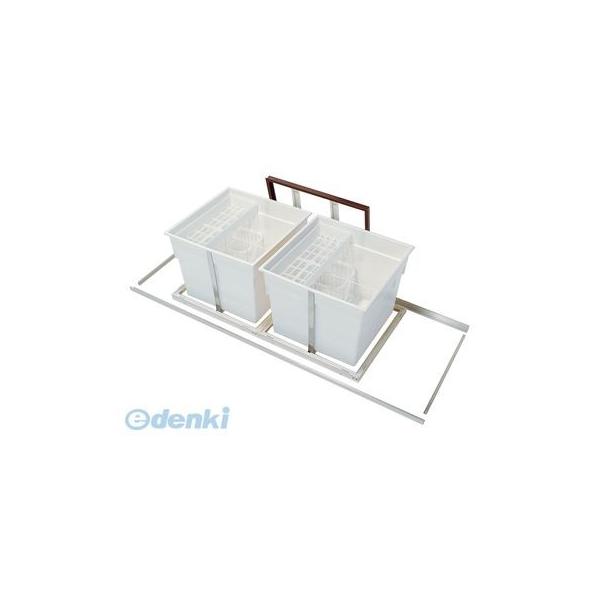 吉川化成 6SLBDJTKS 直送 代引不可・他メーカー同梱不可 アルミ枠 床下収納庫 スライドタイプ・600角タイプ【2連】・深型【TKスペーサー仕様】