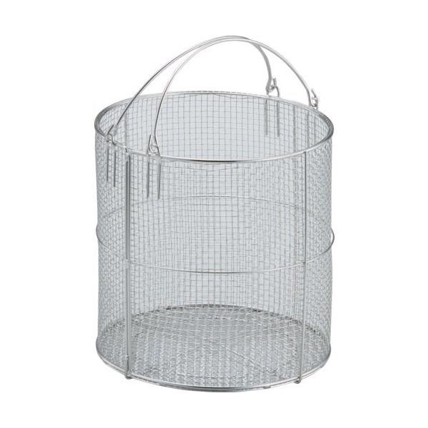 トラスコ TRUSCO TSM-2525N ステンレス洗浄カゴ　丸型　有効内寸２４２Ｘ２４２Ｘ２４６ TSM2525N8000