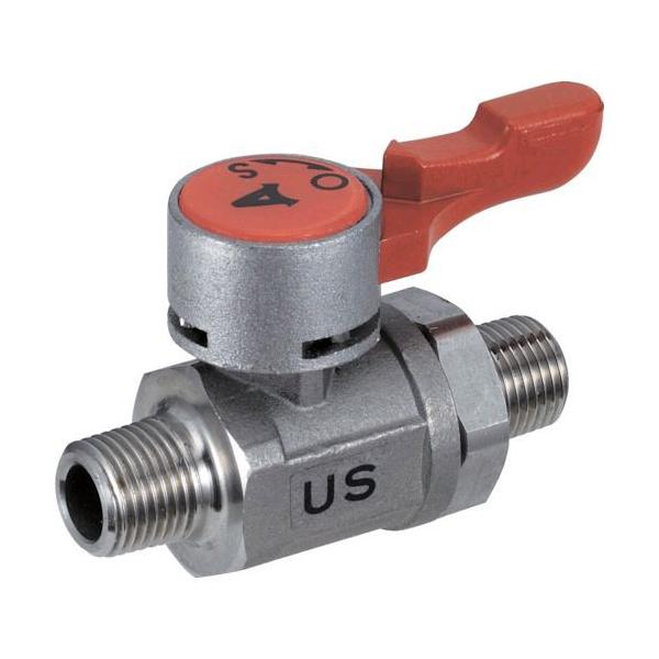 アソー ASOH US-1022 ボールバルブ エースボール－２１ 外×外ネジ型 ＰＴ１／４ US1022