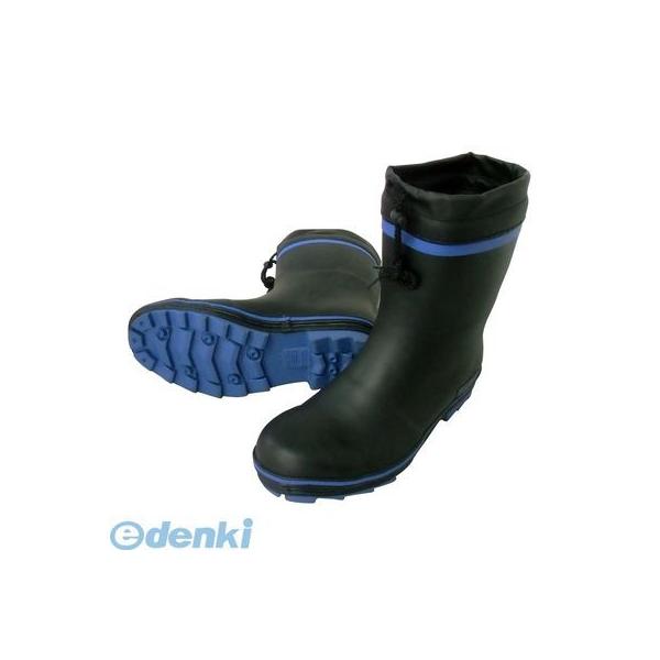 喜多 KITA 4931530554977 ブルー 5L【29．5～30．0】 安全ショートゴム長靴【カバー付】 KR7310