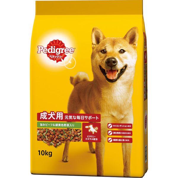 他サイト： マースジャパンリミテッド 4902397840381 PDN4 ペディグリー 成犬用 旨みビーフ＆緑黄色野菜入り 10kgの商品画像