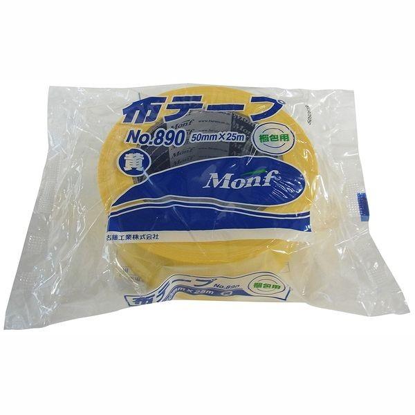 フルトー 2681375004 カラー布粘着テープ 黄 50mm×25m No．890