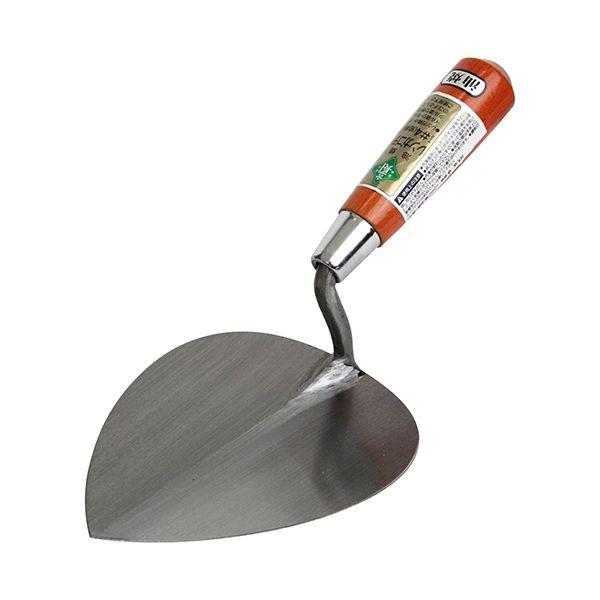 4977292164696 緑長 レンガ鏝 油焼 短柄 No4 No4 藤原産業 緑長レンガ鏝