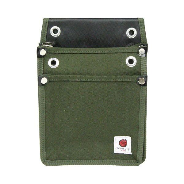 4977292147866 SK11 帆布鳶用腰袋2段 国防 TSH－2D－DG TOBISUKE 藤原産業 帆布鳶用腰袋2段国防