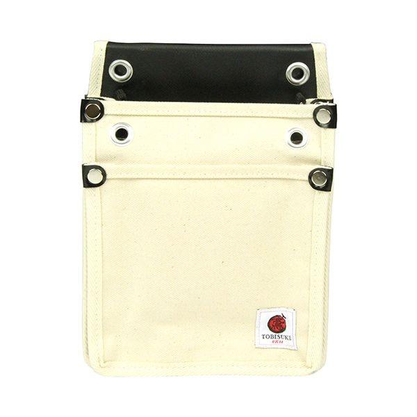 4977292147873 SK11 帆布鳶用腰袋2段 白 TSH－2D－WH TOBISUKE 藤原産業 帆布鳶用腰袋2段白