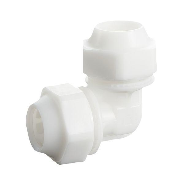 4977292459594 SK11 ライトエアー両接続エルボ 白 S－AIRWT25－KE 藤原産業 ライトエアー両接続エルボ白