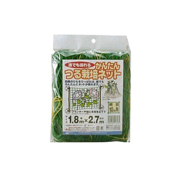 4989156008435 日本マタイ つる栽培ネット 1．8MX2．7M かんたんつる栽培ネット 10cm角目 四隅取付ロープ付