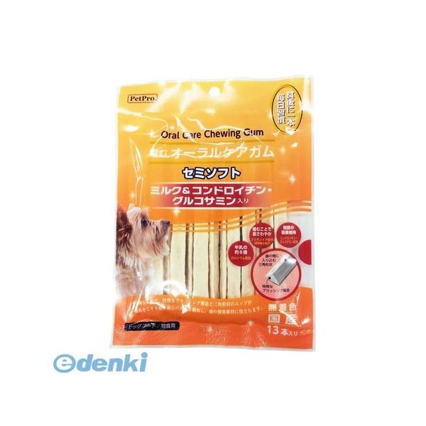 ペットプロジャパン PetPro 4981528135558 ペットプロ 噛むオーラルケアガム ミルク＆コンドロイチン・グルコサミン入り 13本