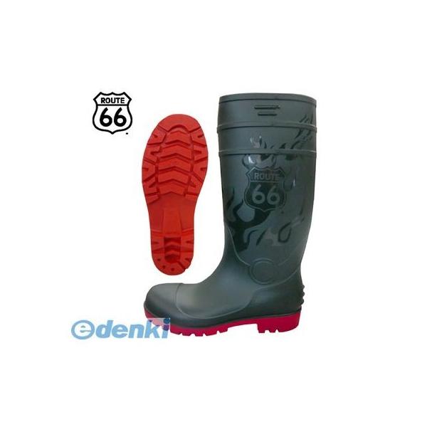 富士手袋工業 FUJITE 4907534668033 66－80 ルート66 PVC安全ブーツ グリーン 3L