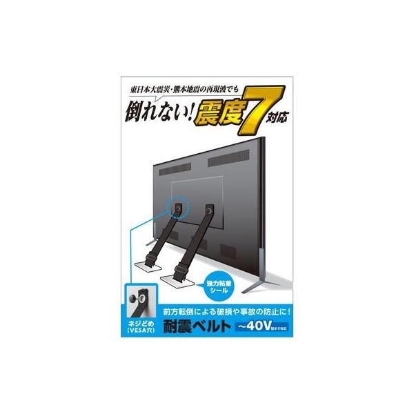 エレコム ELECOM TS-005N 耐震ベルト【ネジどめ】 TS005N