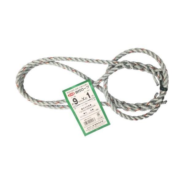 ユタカ DR-91 台付ロープ ＰＥ＆ＰＰ混紡ロープ ９ｍｍＸ１ｍDR91