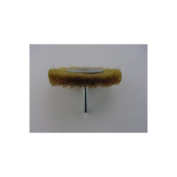 【個数：1個】サンフレックス NO.4026 軸付ホイルワイヤー 75Φ 【真鍮線】