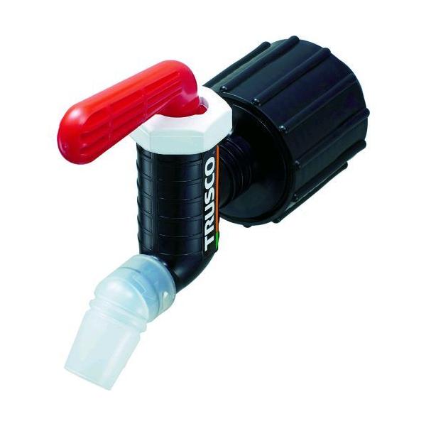 ＴＲＵＳＣＯ QC-40-FKM-R 樹脂製給油コック　キューちゃん　口径４０　フッ素ゴム　赤 QC40FKMR